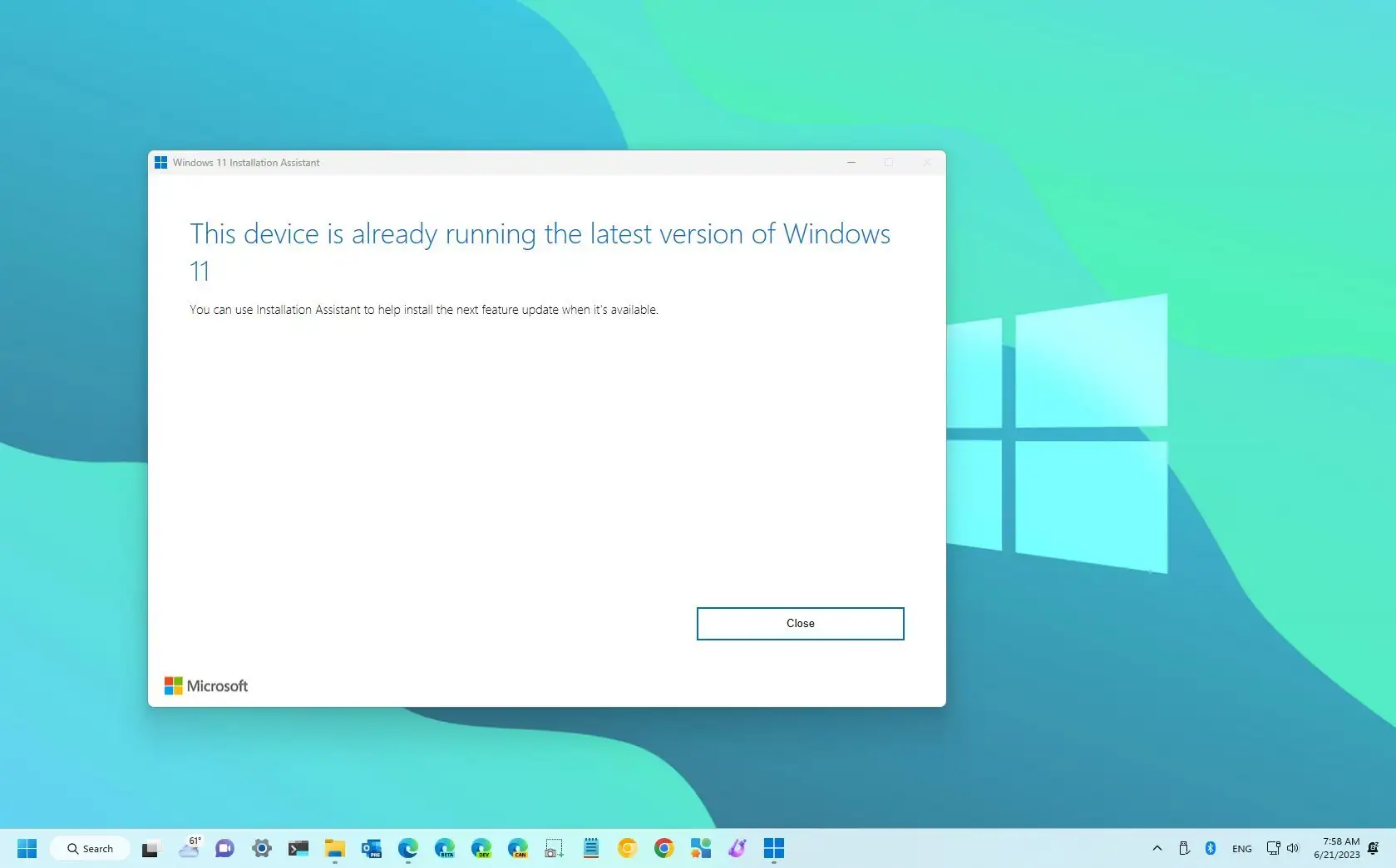 Windows 11 Yükleme Yardımcısı